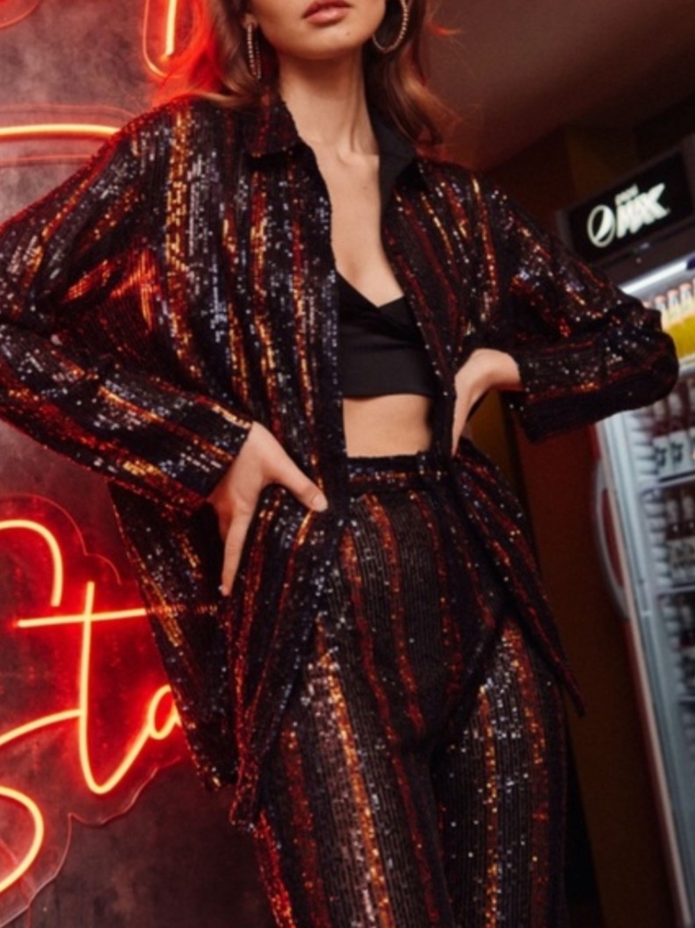 ✨ NWT Zara Sequin Party Shirt — Size L ✨  
A true blogger’s favorite ❤️